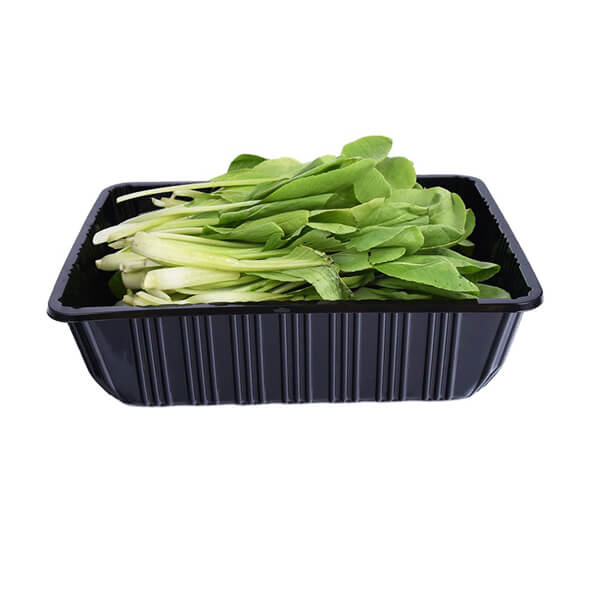 Transparent Disposable Fruit Container Plastic Pet Vegetable Supermarket Tray