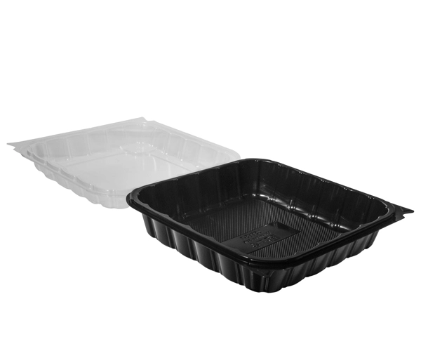Lesui 1650ml lunch meal take out packaging container with hinged lid