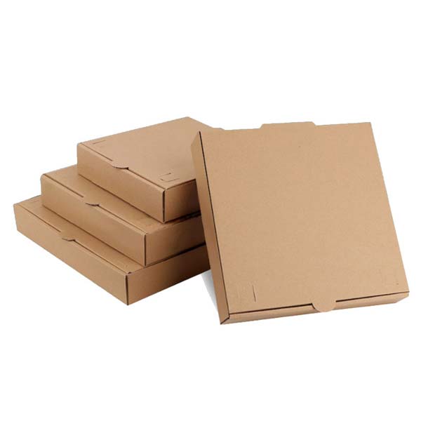 Easy Kraft Paper Brown Takeaway Pizza Box Container