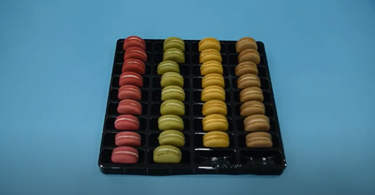 36 Macarons Biodegradable Packaging Without Logo