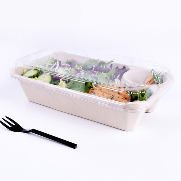 High Quality Transparent Plastic Fruit Salad Bowl Container Packaging Box with Lid