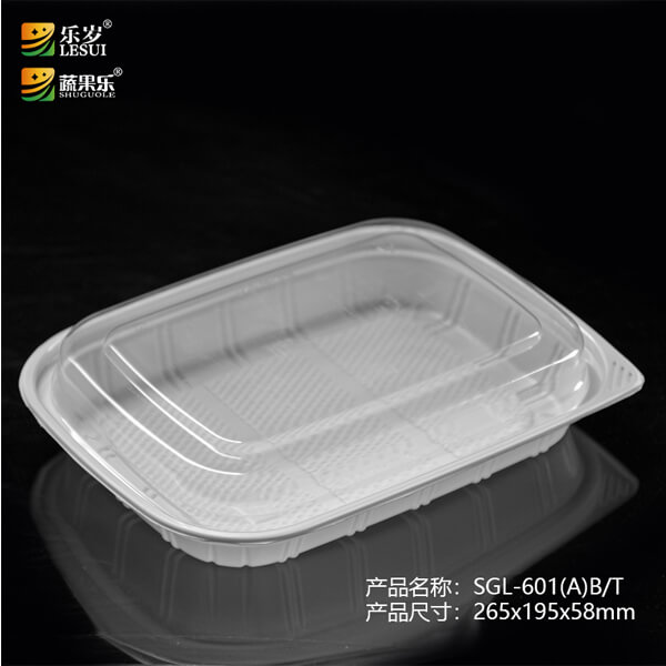 Food Grade Disposable Pet Plastic Salad Bowl with Clear Lid Round Fresh Food Packaging Container High Quality