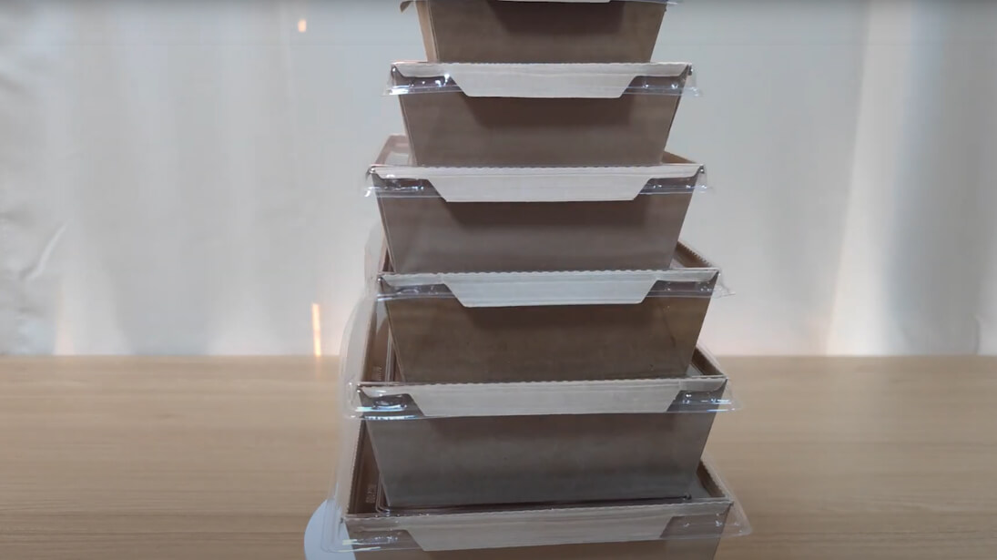 Disposable Kraft Salad Bowls With Lids Video Display
