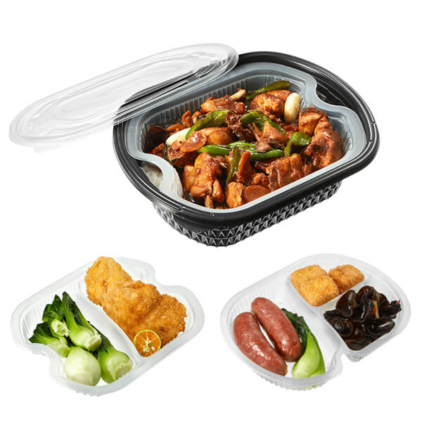 3 Layers Microwave Plastic Takeaway Meal Prep Pp Disposable Food Container Bento Lunch Box