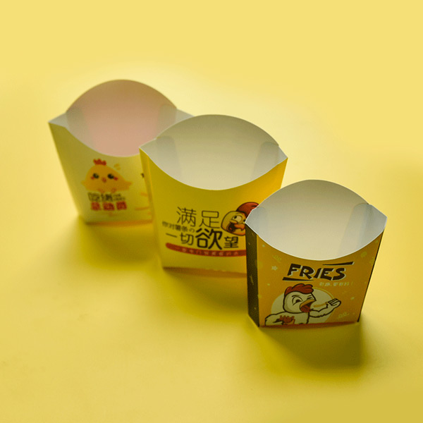 Kid's Disposable Snack Containers French Fries Box Holders Snack Cups for Fries
