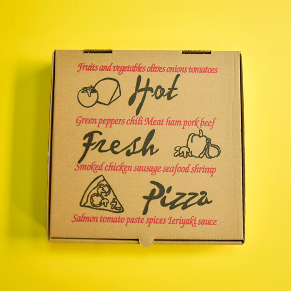 Customer Logo Printing Box Pizza Packaging Food Trays with Lid
