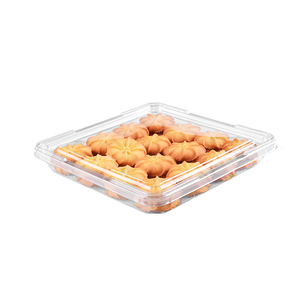 Food Grade Food Packaging Craft Paper Container with Clear Lid