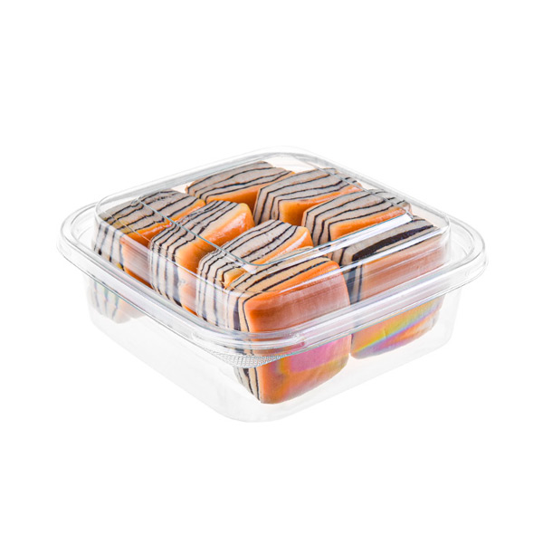 Clamshell Clear Pastray Food Packaging Takeaway Container with Clear Lid