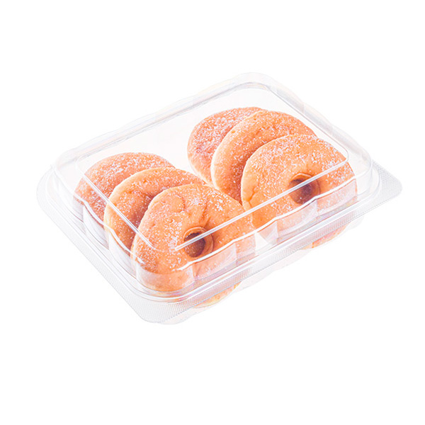 Wholesale Dispsosable Clear Pet Rectangle Bakery Bakery Box with Clear Lid