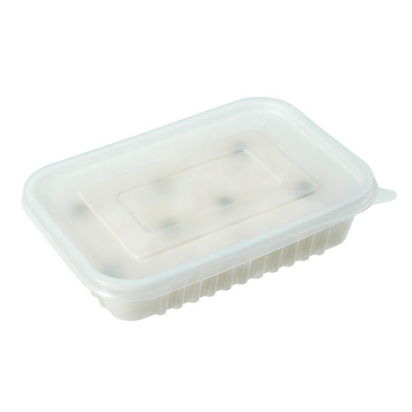 Clear PP Microwavable Lunch Food Container with Clear Lid