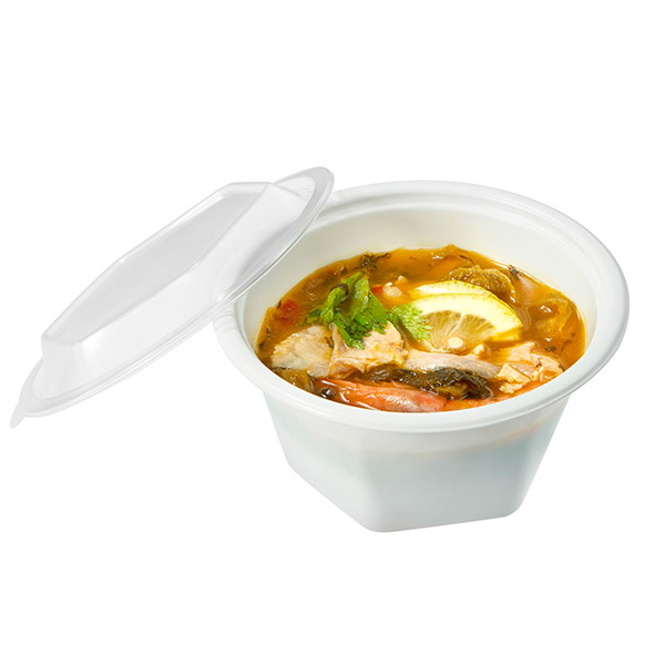 The Disposable Plastic Soup Bowl Container with Tight Lid