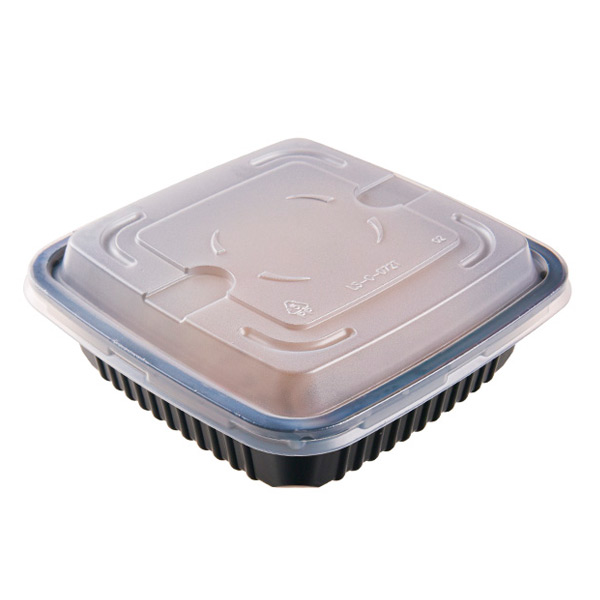 The Sqaure Shaped 1 Compartment Lunch Food Take out Box with Lid