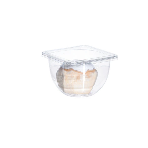 Custom Recycled Film Pre-Cut Fruits Take Out Packaging Transparent Container