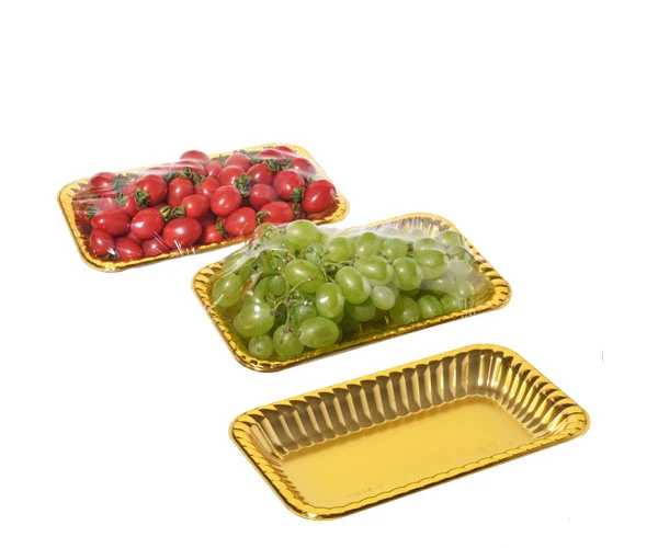 Lesui High Quality Golden Food Takeaway Packaging Tray For High-End Fruit Packaging