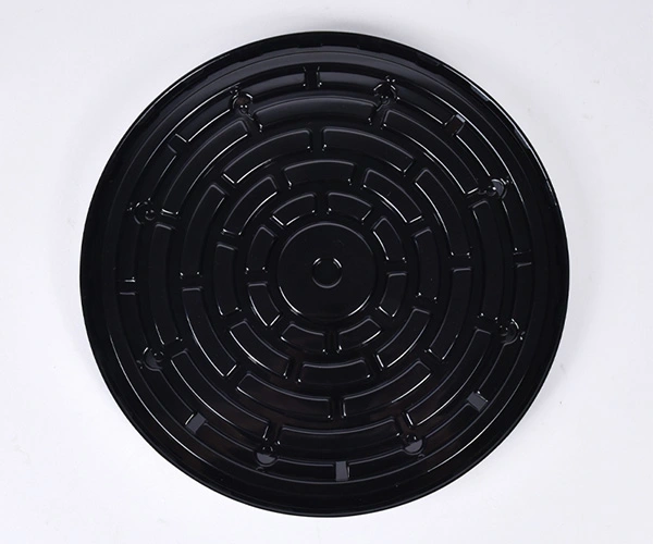 Lesui new box disposable black base clear dome cover 12 inches cake container carrying packaging-06.