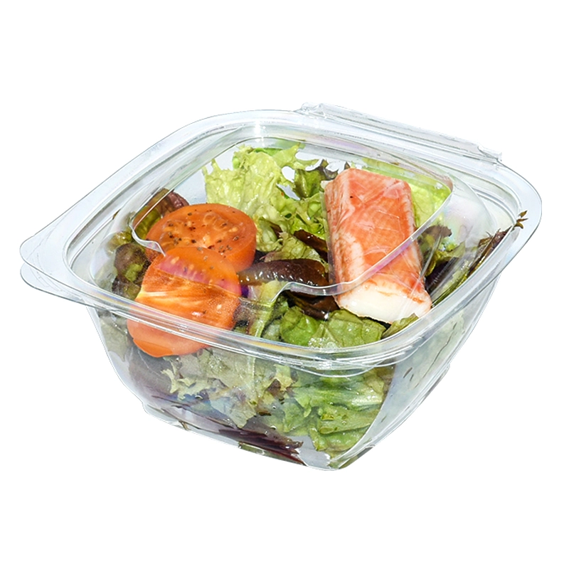 Wholesale Plastic Fruit Boxes Packaging Transparent Salad Container Disposable