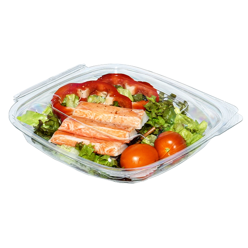 Round Plastic Box Packaging Disposable Salad Pack Container