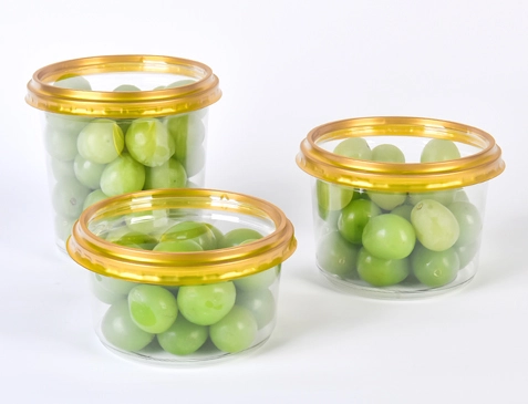 Wholesale Round Seal Food Grade Nut and Fruit Container 8oz Tamper Evident Box