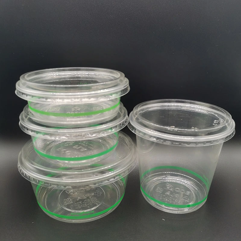 16 Ounce Clear Disposable Plastic Compostable PLA Coffee Milk Tea Cups